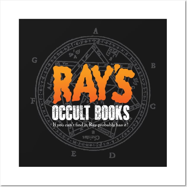 Rays Occult Books Wall Art by MindsparkCreative